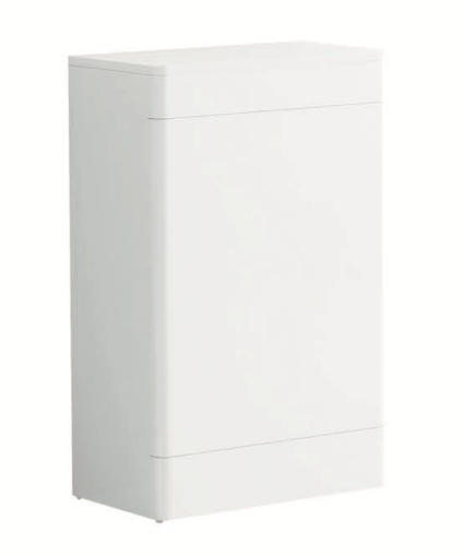 KDK 550mm Curved Wc Unit 100% Waterproof Pvc Gloss White